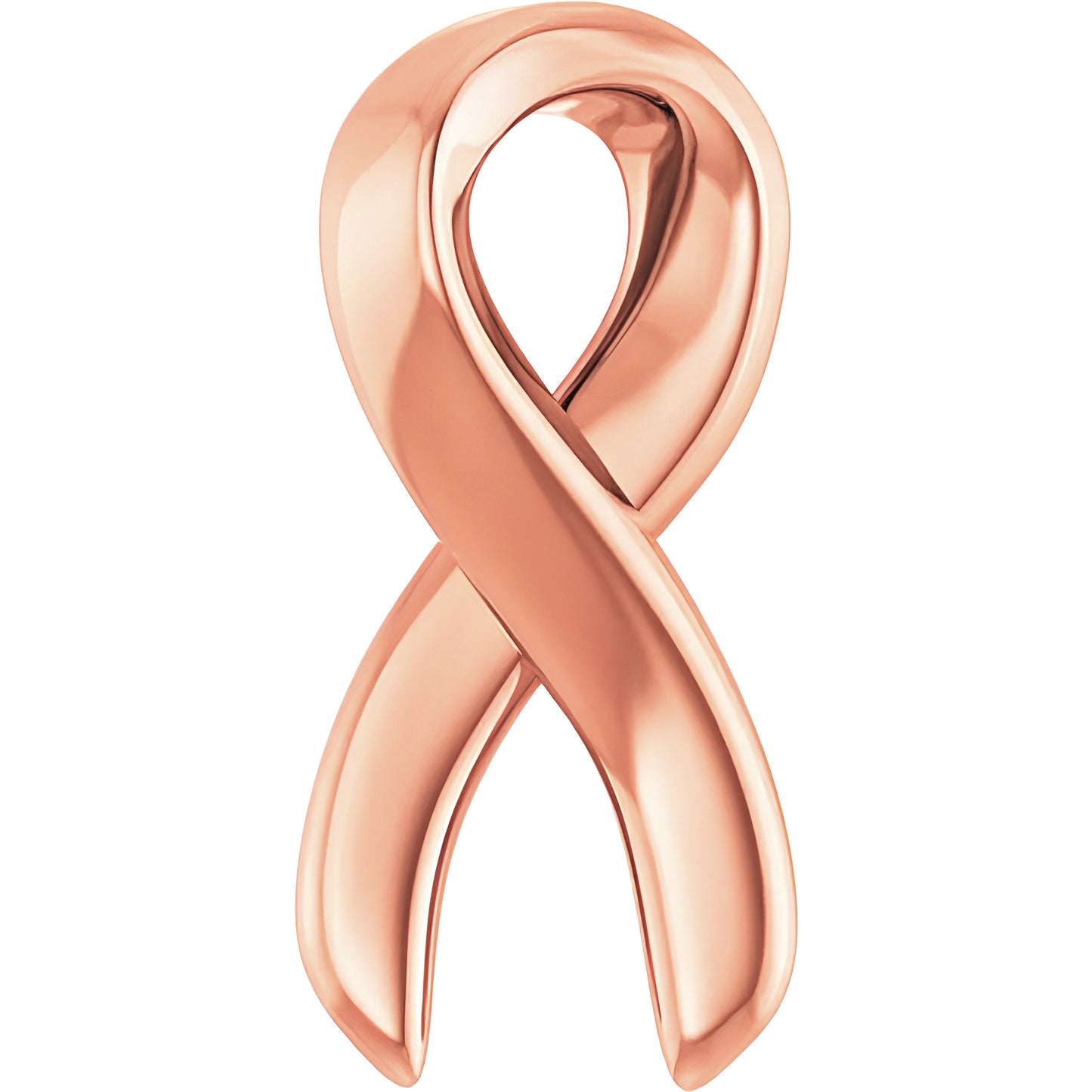 14k Breast Cancer Awareness Ribbon Necklace