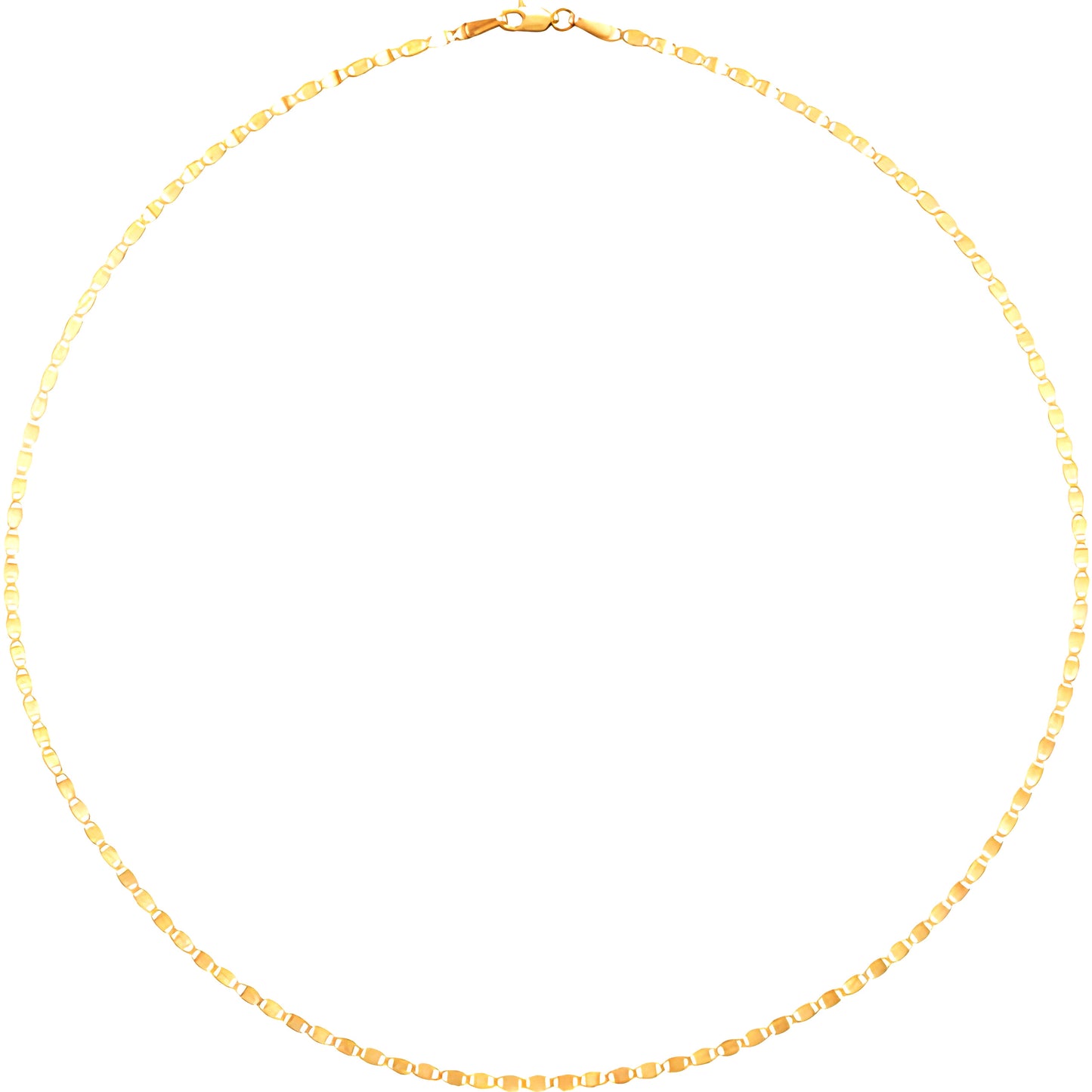 14K Yellow Gold Mirror Chain