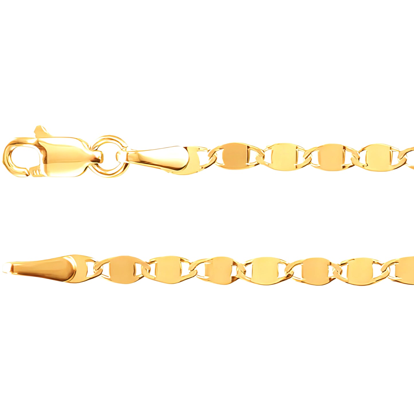 14K Yellow Gold Mirror Chain