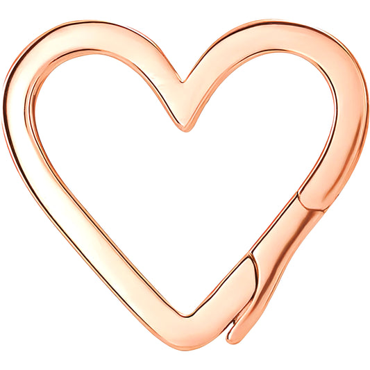 Heart Hinged Bail Charm