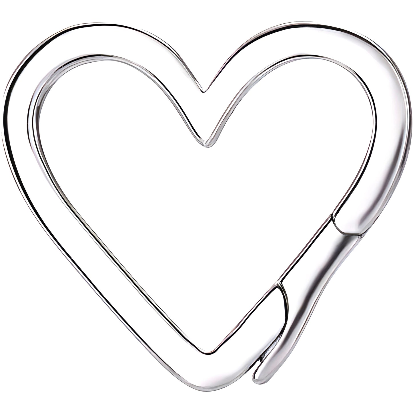 Heart Hinged Bail Charm