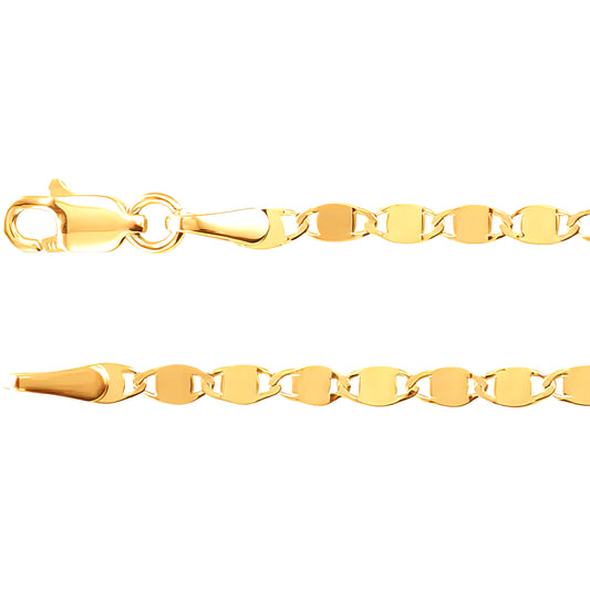14K Yellow Gold Mirror Chain